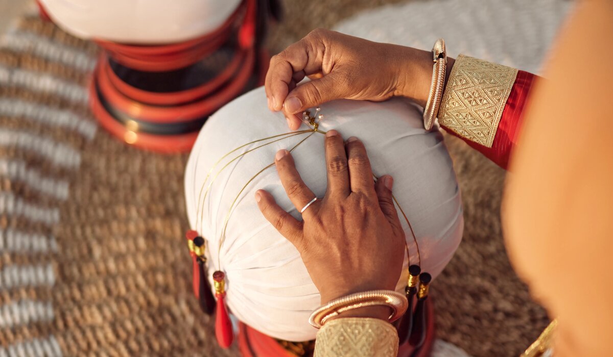 Local craftswoman demonstrating her craft at The Nautilus Maldives